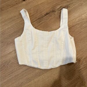 White crop top